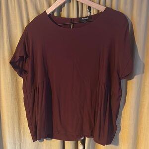 Madewell burgundy Relaxed Short Sleeve T-Shirt